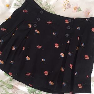 Free People sailor button floral skirt